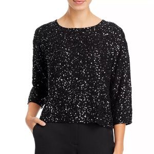 Eileen Fisher Boxy Sequined Top